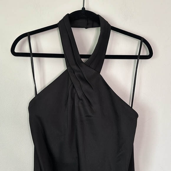 BHLDN X RUBY TWIST Evening Maxi Halter Satin Dress - Picture 4 of 9